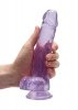 8 / 20 cm Realistic Dildo With Balls - Purple